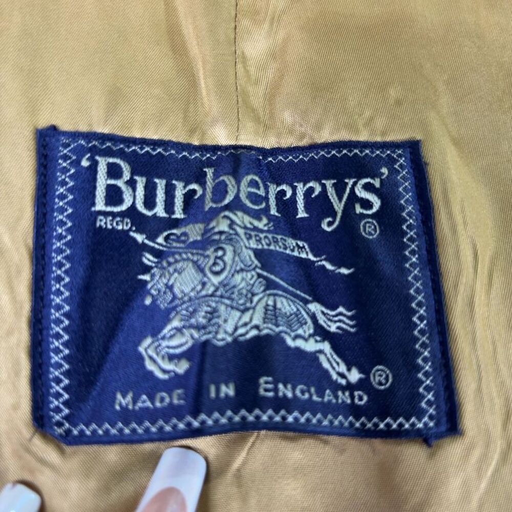 Burberrys Wool Zip Trench Coat - Picture 4 of 4